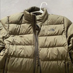 The North Face Olive Puffer Jacket